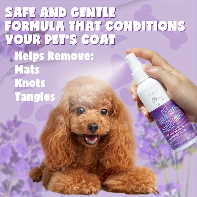 Dog Detangler Spray Included Leave-In Conditioner For Dogs