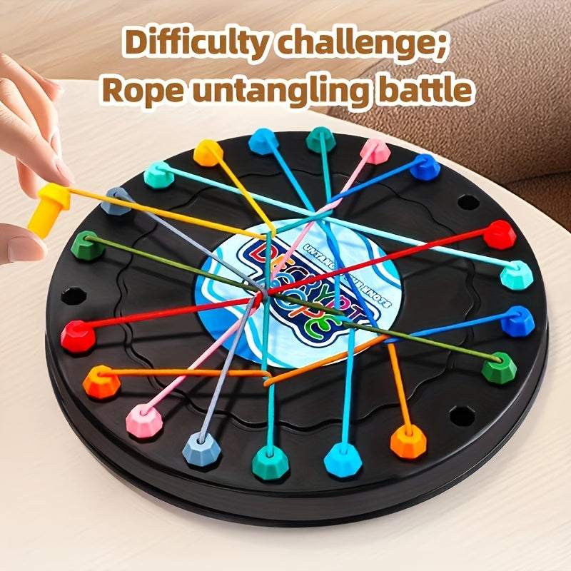 Kids Brain Boosting Tabletop Twisted Rope Unwinding Challenge Game