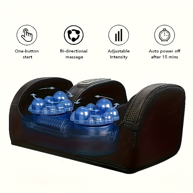 Foot Massager With Heat Function Suitable For Legs Feet And Arms Providing Deep Kneading And Compression