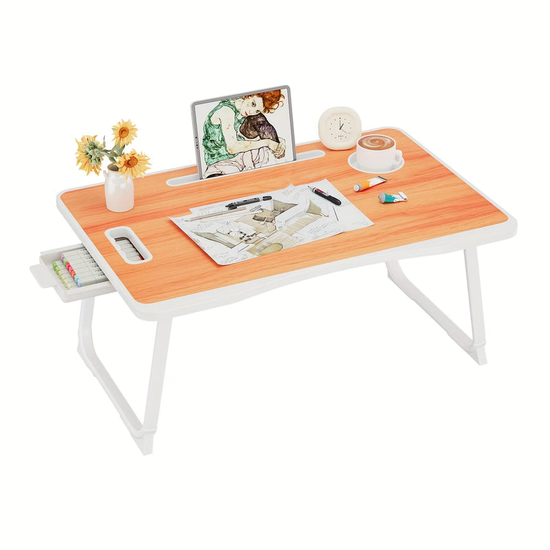 Extra Large Folding Laptop Desk with USB Charging Port