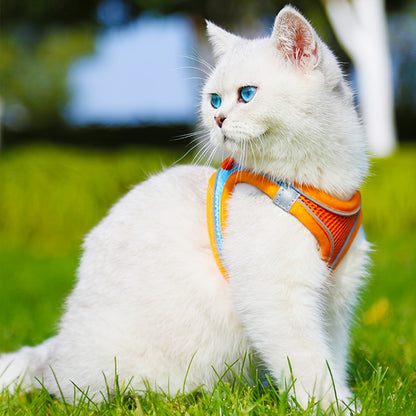 Reflective Pet Harness And Leash Set for Dogs And Cats