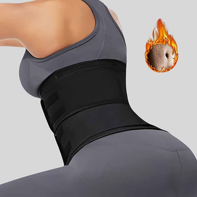 Women's Latex like Sauna Suit and Waist Trainer Slimming Tummy Control Under Bust Belt