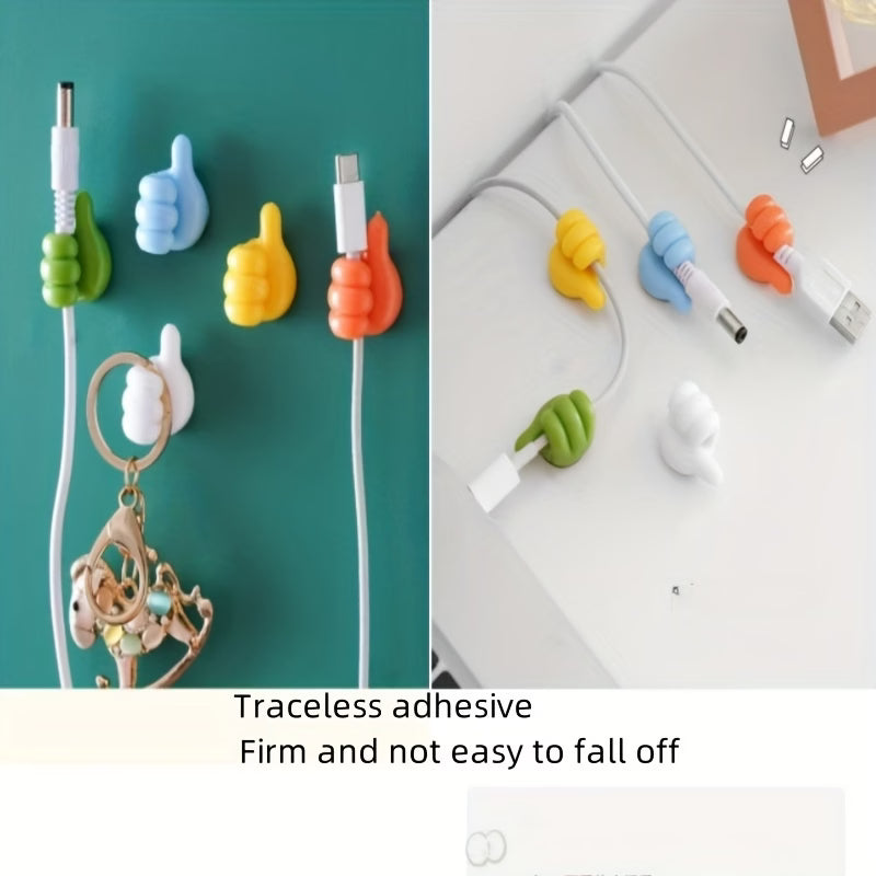Self-Adhesive Thumb Hooks 20 Pcs Creative and Multifunctional Wall Hooks