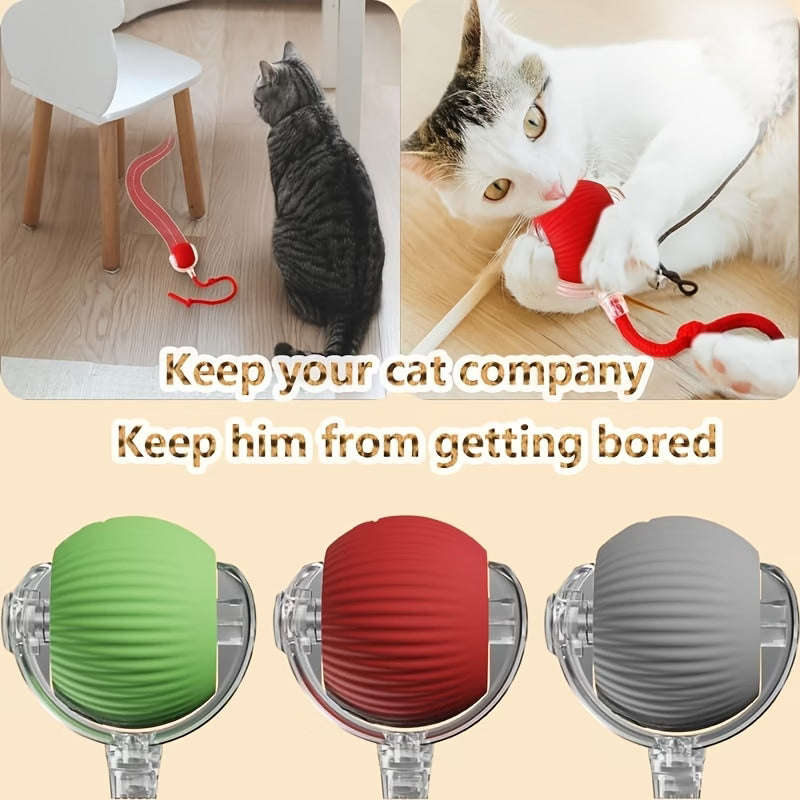 Fully Intelligent 360° Rolling Pet Ball USB Rechargeable with LED Light