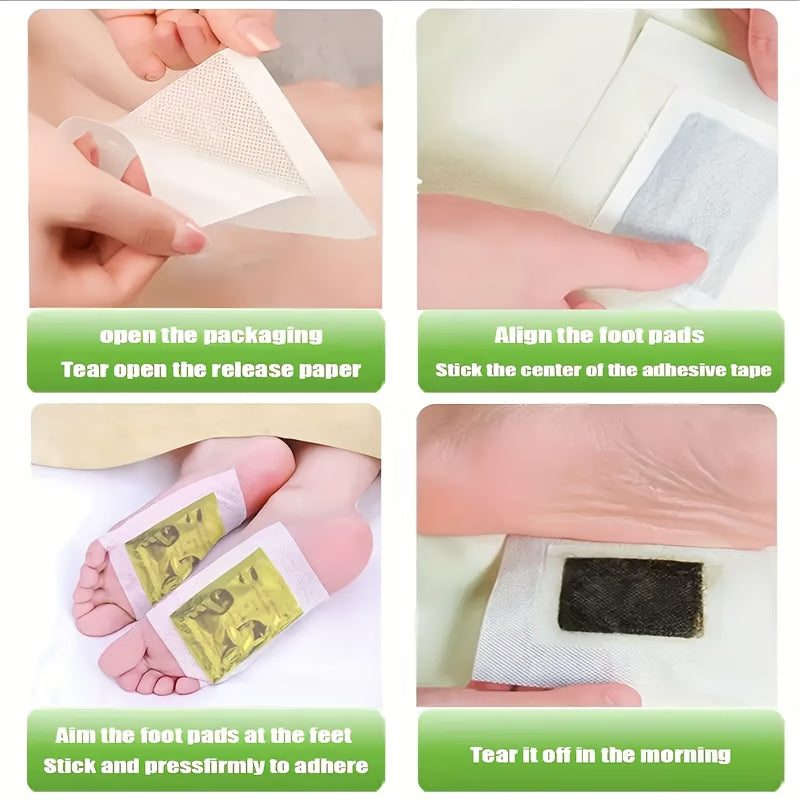 Deep Cleansing Foot Patch 30 Pcs Natural Bamboo Vinegar Ginger Powder Foot Pads