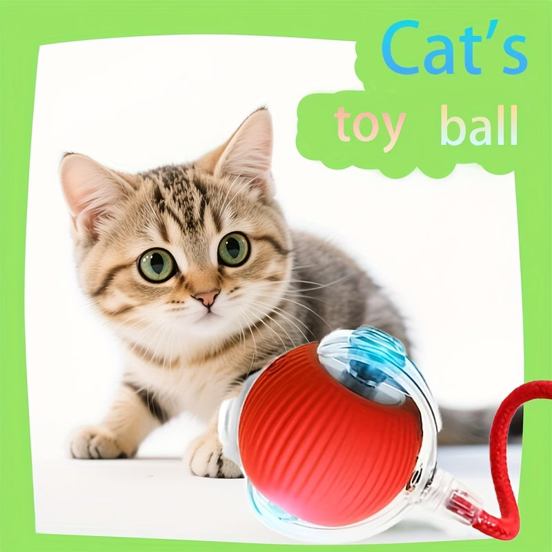 Fully Intelligent 360° Rolling Pet Ball USB Rechargeable with LED Light