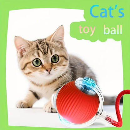 Fully Intelligent 360° Rolling Pet Ball USB Rechargeable with LED Light