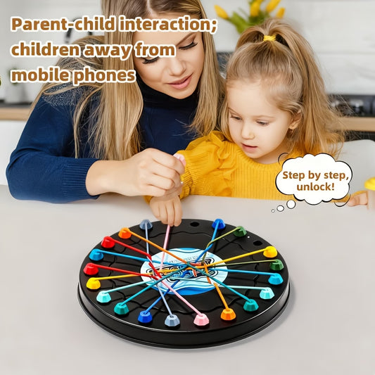 Kids Brain Boosting Tabletop Twisted Rope Unwinding Challenge Game