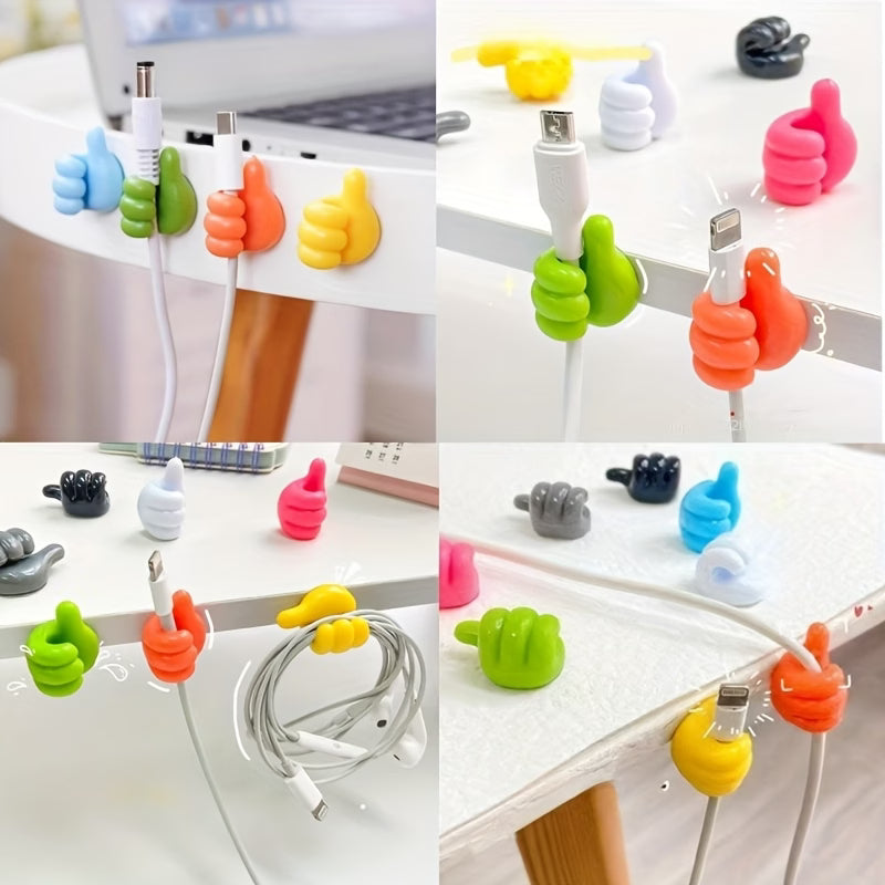 Self-Adhesive Thumb Hooks 20 Pcs Creative and Multifunctional Wall Hooks