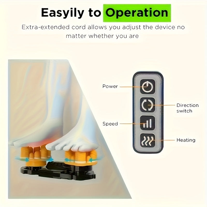 Foot Massager With Heat Function Suitable For Legs Feet And Arms Providing Deep Kneading And Compression