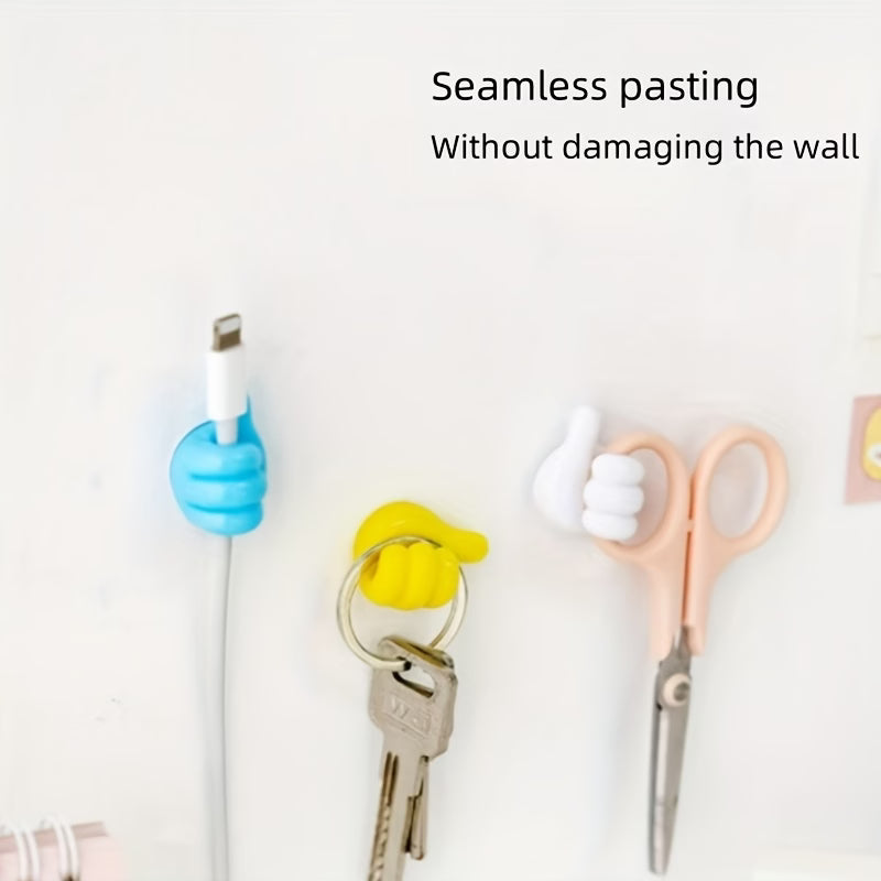 Self-Adhesive Thumb Hooks 20 Pcs Creative and Multifunctional Wall Hooks