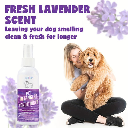 Dog Detangler Spray Included Leave-In Conditioner For Dogs