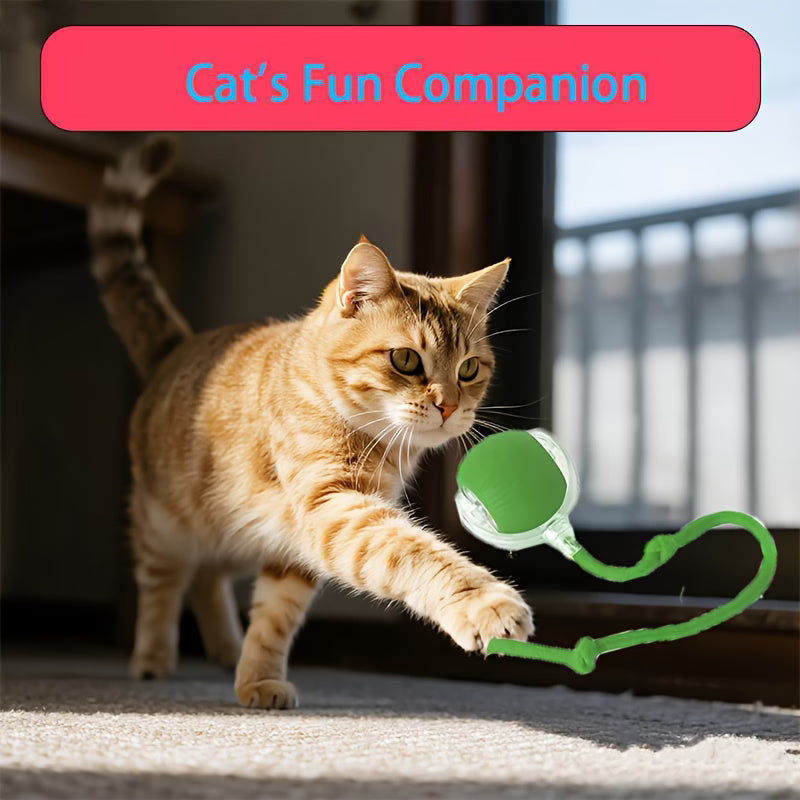 Fully Intelligent 360° Rolling Pet Ball USB Rechargeable with LED Light