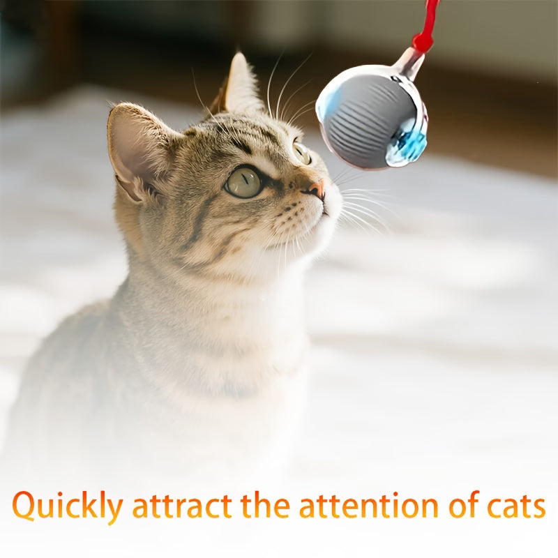 Fully Intelligent 360° Rolling Pet Ball USB Rechargeable with LED Light