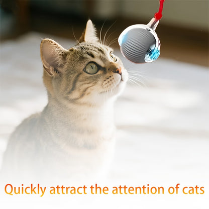 Fully Intelligent 360° Rolling Pet Ball USB Rechargeable with LED Light