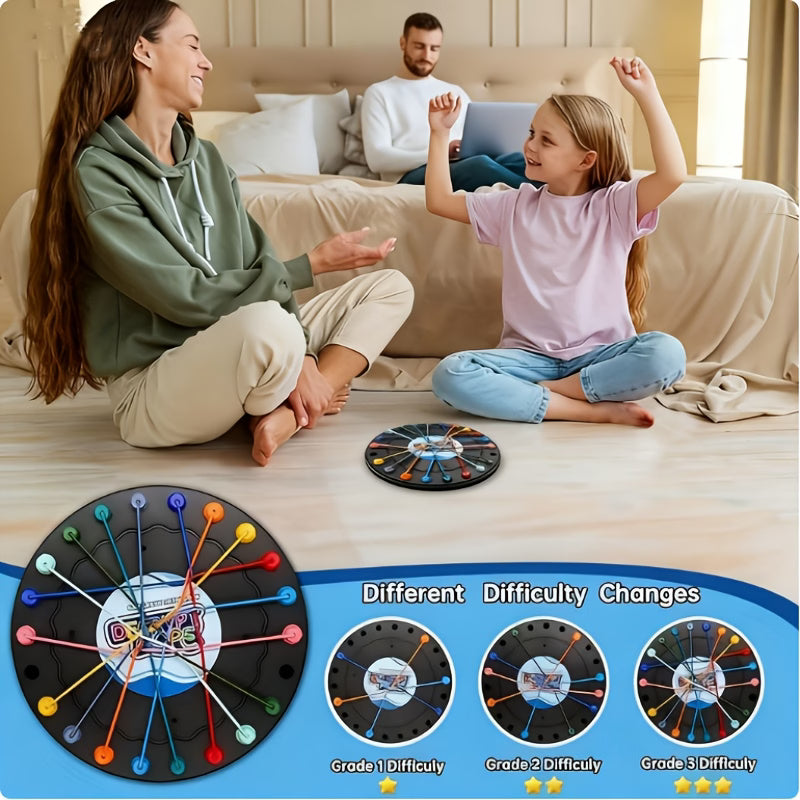Kids Brain Boosting Tabletop Twisted Rope Unwinding Challenge Game