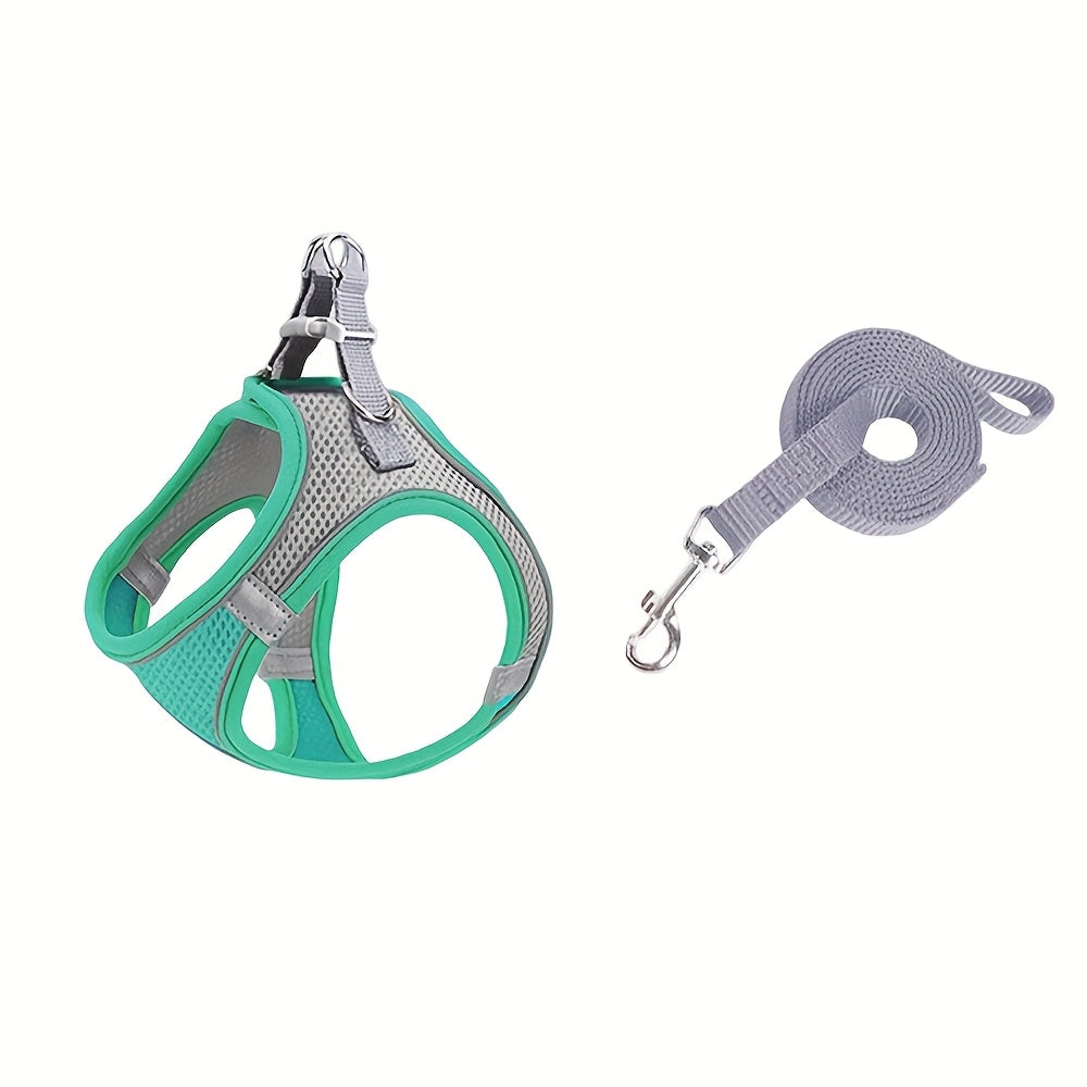 Reflective Pet Harness And Leash Set for Dogs And Cats