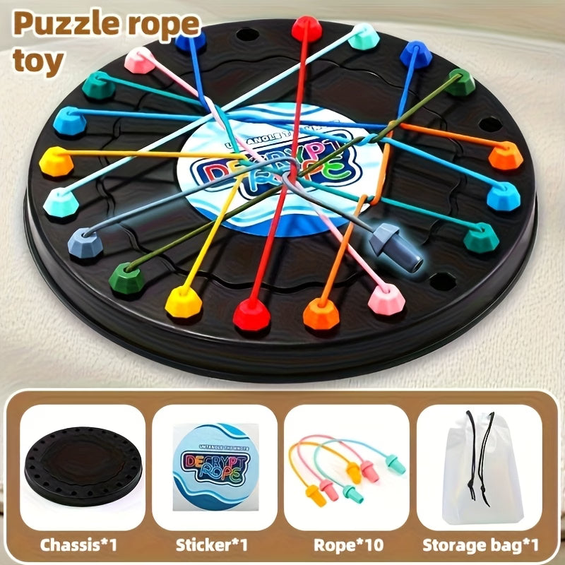 Kids Brain Boosting Tabletop Twisted Rope Unwinding Challenge Game