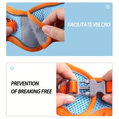 Reflective Pet Harness And Leash Set for Dogs And Cats