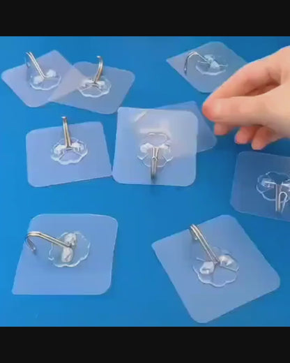 Transparent Invisible Adhesive Wall Hooks Strong Hold